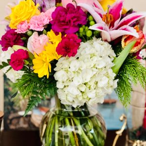 Bouquet of flowers.